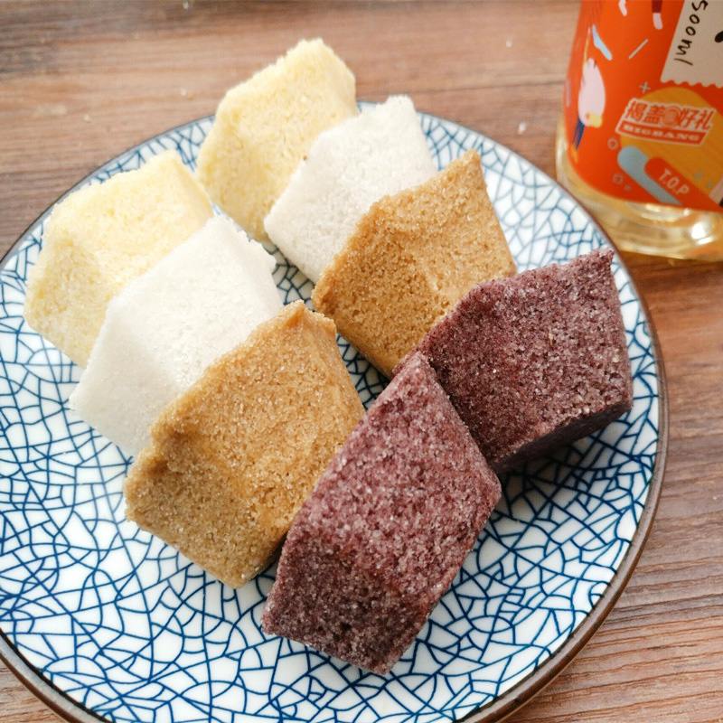 温州风味松糕 什锦糯米糕 黑米红糖桂花红枣糕 茶点心糕点粗粮