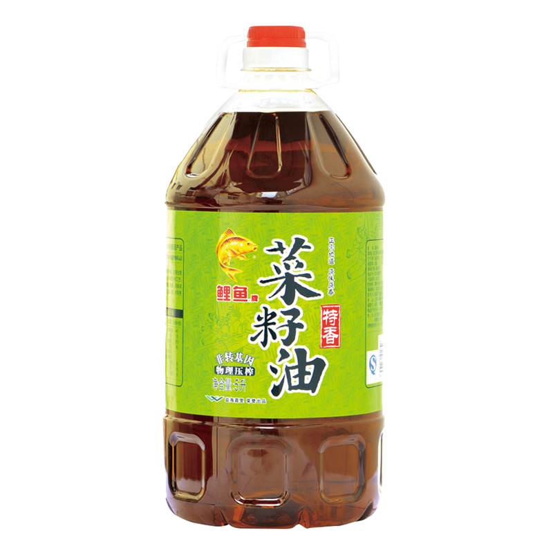 【天猫超市】鲤鱼牌 非转基因特香菜籽油5l 食用油 物理压榨