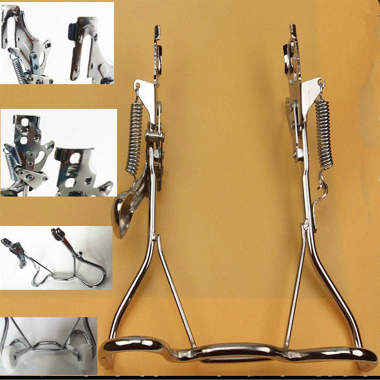 六一热销电动车车梯车撑脚撑16寸22寸双撑加粗弹簧梯子支店主推荐