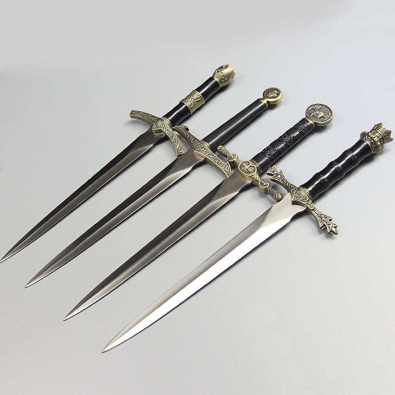 龙泉不锈钢短剑宝剑小剑刀西洋剑迷你欧式骑士剑袖珍短刀剑未开刃
