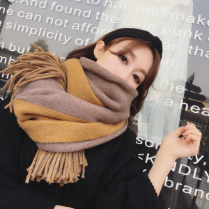 学生加厚保暖毛线围巾