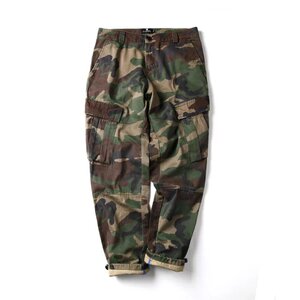 余文乐军事风潮牌迷彩工装裤