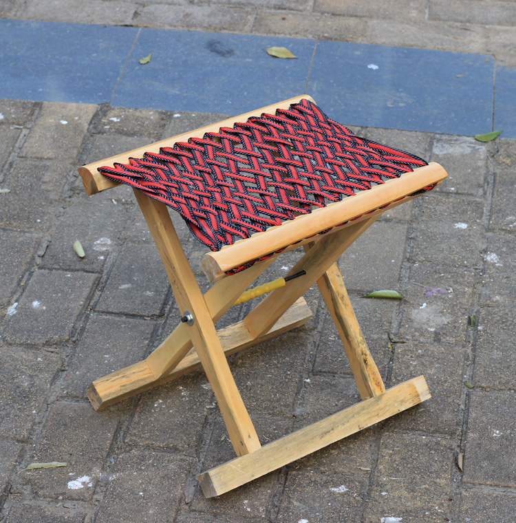 马扎 折叠凳子便携 家用户外成人实木枣木马扎子折叠凳 烧烤凳子