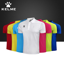 夏装 短袖 包邮 T恤男女纯色运动翻领衣服速干修身 KELME卡尔美POLO衫