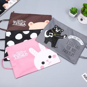 韩国卡通萌动物A4文件袋