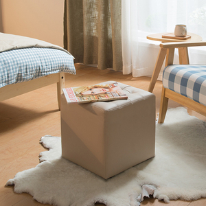 简域真皮换鞋凳