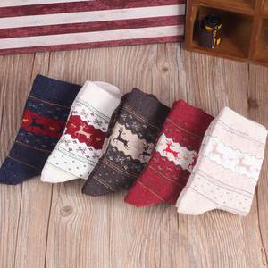 冬季加厚保暖中筒袜