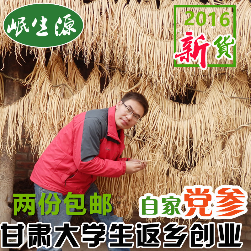 【天天特价】岷生源甘肃岷县农家无硫党参中大条250g味甜 包邮