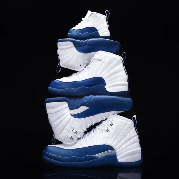 air jordan 12 french blue 法国蓝 白蓝 女鞋 153265-113