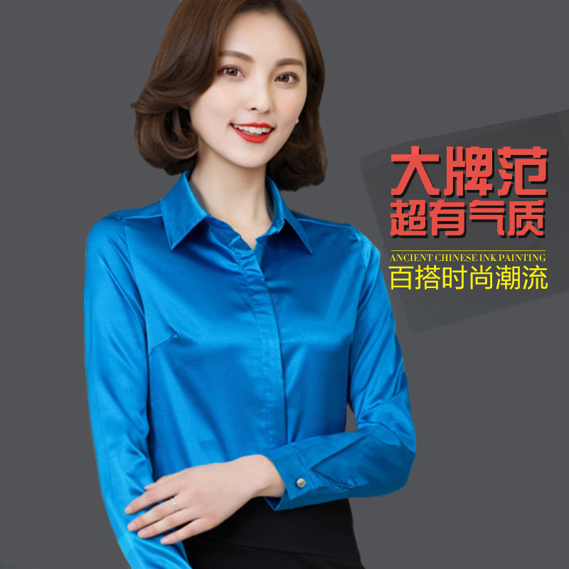青年女士春夏长袖纯棉布衫休闲格子衬衫上衣30-40岁中年妈妈衬衣