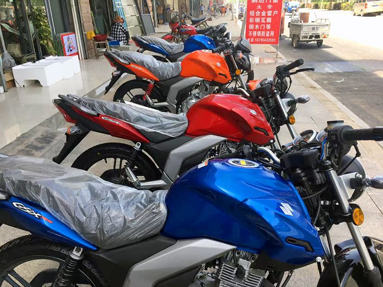 轻骑铃木/suzuki摩托车gsx125外星人150街车跨骑可上牌铃木摩托车