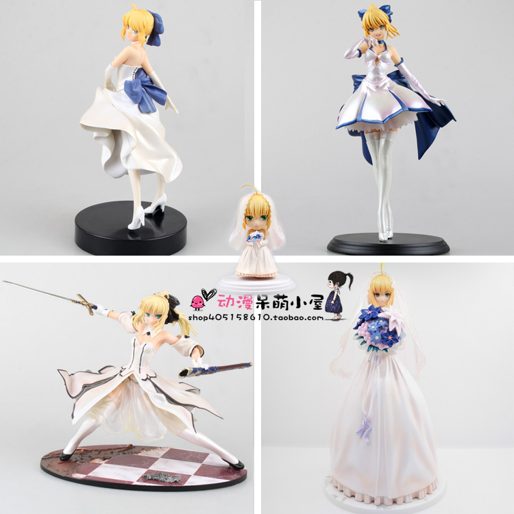 命运之夜fate/stay night塞巴saber白礼服ver.动漫美少女手办国产