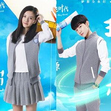 青少年学生运动棒球服套装 少年时代易烊千玺王源王俊凯同款 我们