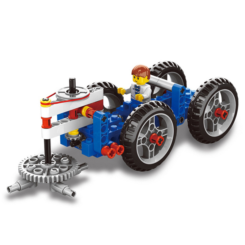 乐博士KJ009套装动力机械教具电动积木兼容乐