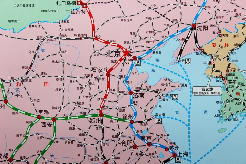 中国交通地图全集超大版 字典型的地图工具书 gps导航标配 详细专业
