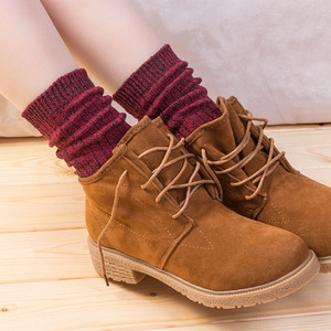 复古加厚中筒堆堆袜