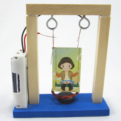 科技小制作 电生磁实验diy小发明学生手工材料拼装科学玩具电磁摆