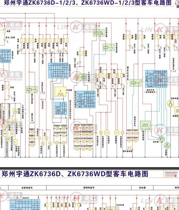 国产客车货车汽车电路图集宇通金龙安凯全顺海狮东风等