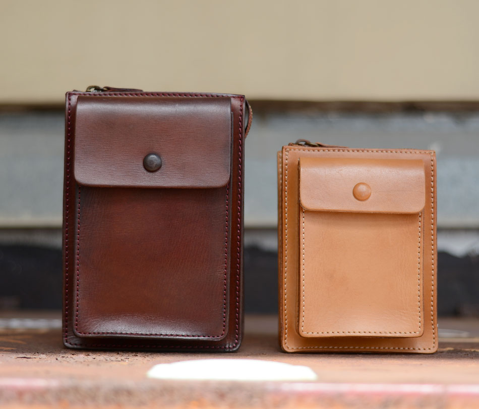 牛爷植鞣头层牛皮手工腰包男多功能真皮手机包