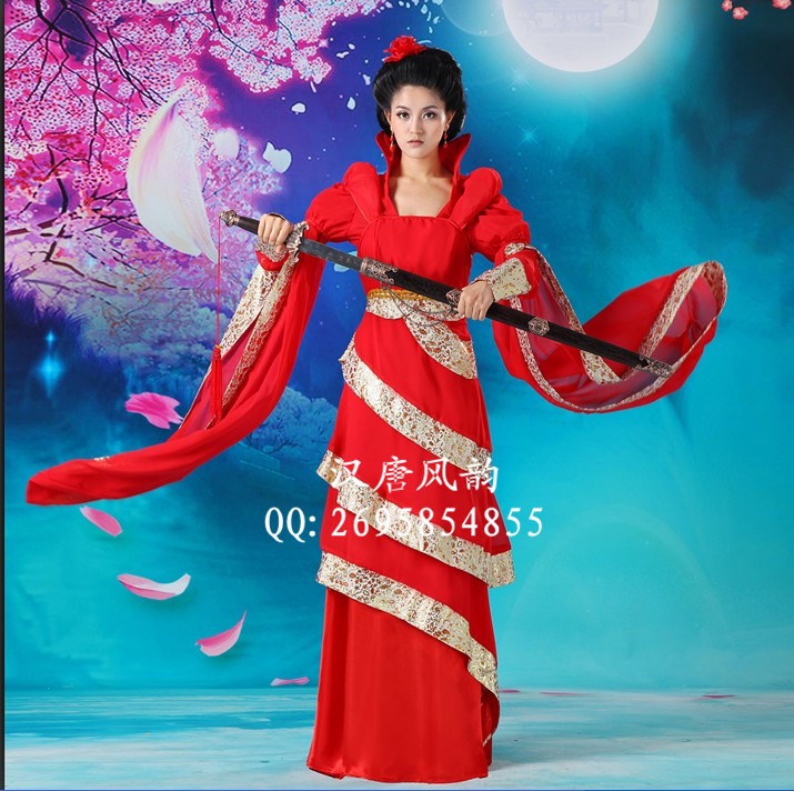 龙葵古装服装改良汉服演出服影楼主题服仙剑奇侠传龙葵广袖流仙裙