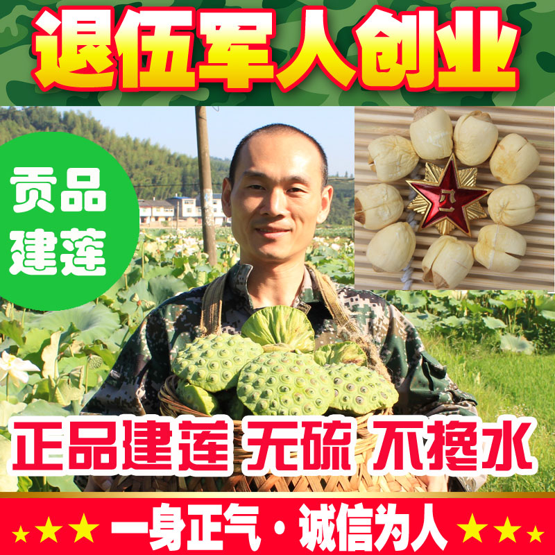2016新货 农家货 建宁无芯莲子白莲子250克 干货