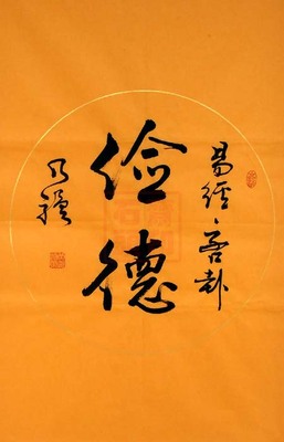 俭德 乃骥行书 条幅 圆光 真迹 书法作品 书画