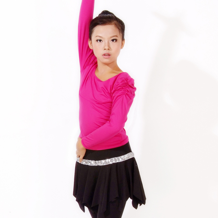 少儿童舞蹈拉丁舞服装练功服比赛表演服装衣服
