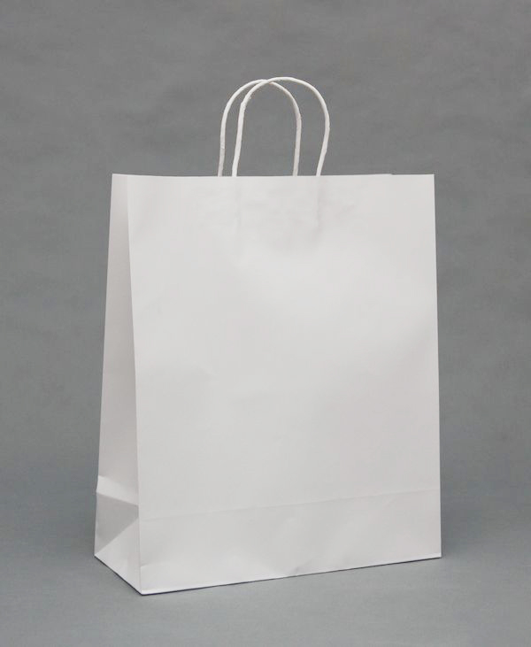 42*35*15cm超大号纯白色高档服装可印刷店名logo专用环保礼品袋子