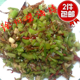 私房菜芹菜辣椒炒小虾徐州新沂邳州特产重口味超辣