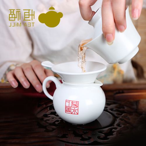 热卖恒福茶具 景德镇白瓷茶具定窑功夫茶具套装上善若水白瓷整套
