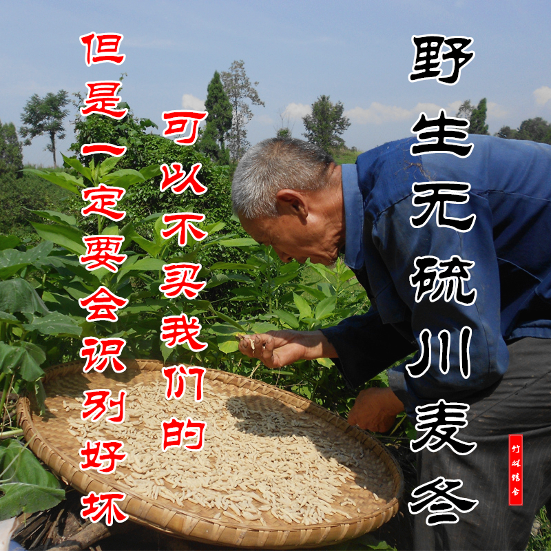 麦冬 野生川麦冬 特级无硫 涪城麦冬 包邮 农家自晒麦冬