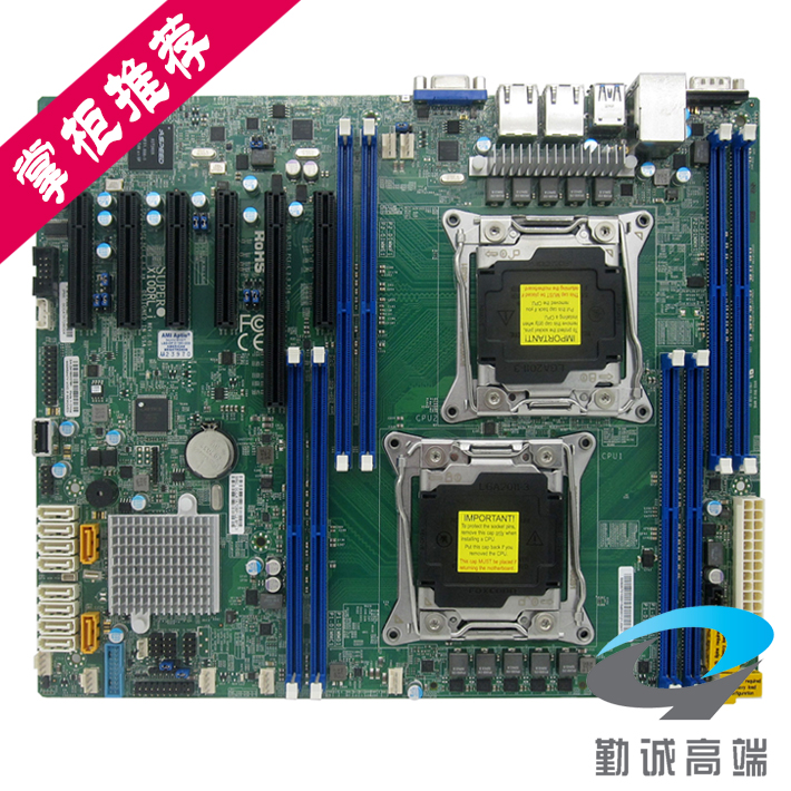 超微x10drl-i c612芯片组 支持e5-2600 v3 双路服务器主板 行货