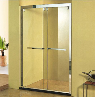 304不锈钢一字型整体淋浴房钢化玻璃浴室隔断沐浴房卫生间移门