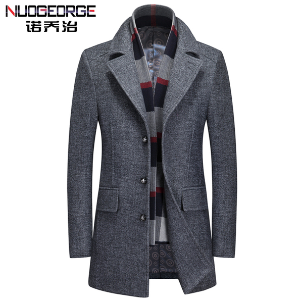 销男呢大衣 西装_易购客 领纯色羊毛大衣男可