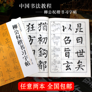 柳公权毛笔字帖字贴楷书入门初学者教程柳体成人练字练习书法正楷