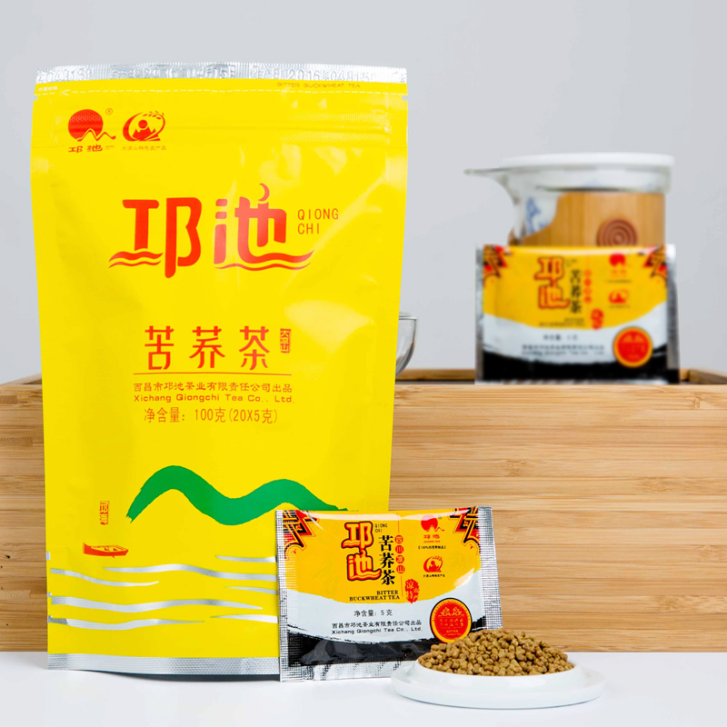 邛池苦荞茶 四川大凉山苦荞麦茶100g散装独立小包装 黄苦荞茶