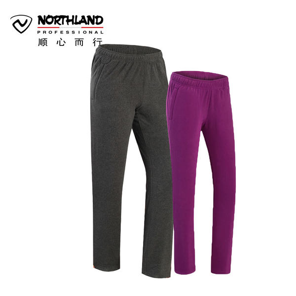 诺诗兰NORTHLAND秋冬户外男女抓绒裤加厚保暖运动长裤 GF045989