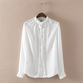 推荐最新时尚衬衫女款长袖 时尚女款白衬衫信