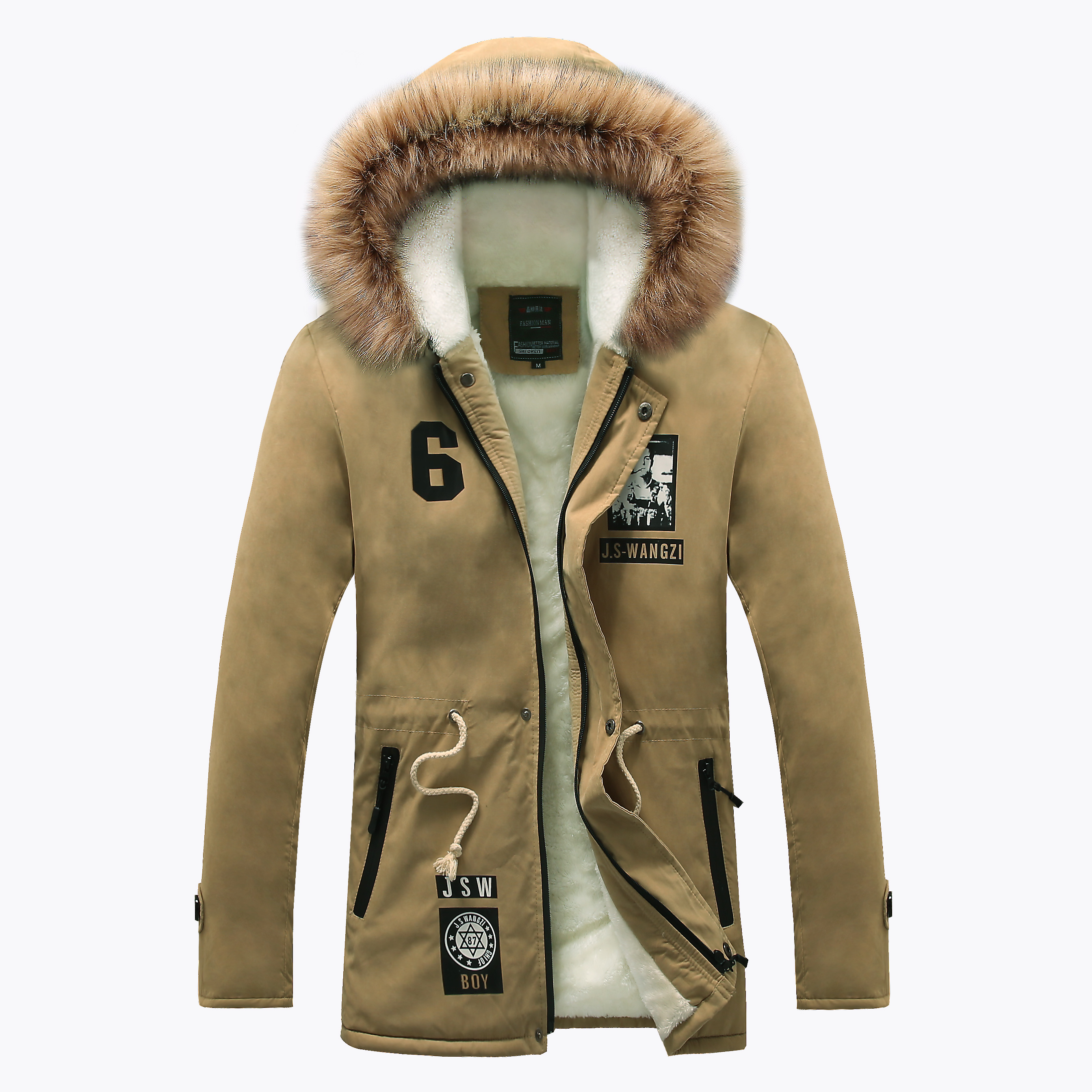 mens warm overcoat winter coat parka cotton jackets 男棉衣