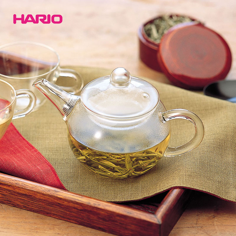 HARIO玻璃茶壶耐热玻璃茶壶单人份花草茶壶功夫茶具QSM-1