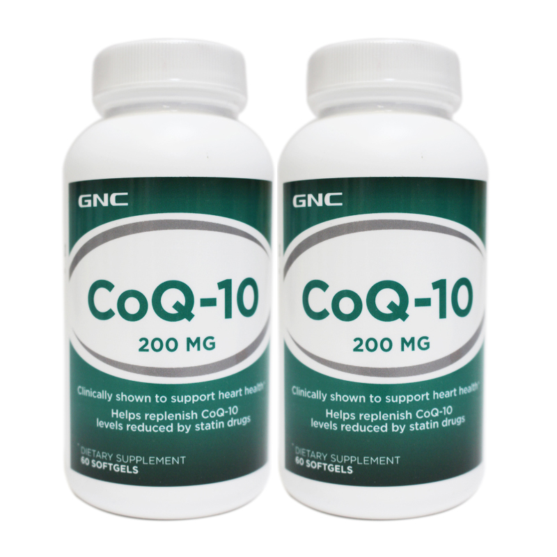 GNC健安喜辅酶Q10软胶囊200mg60粒CoQ10