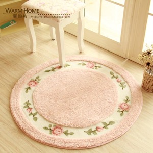 田园风韩式柔软圆形地毯