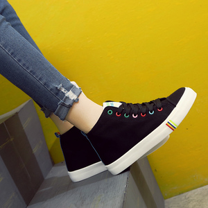 人本学生帆布鞋