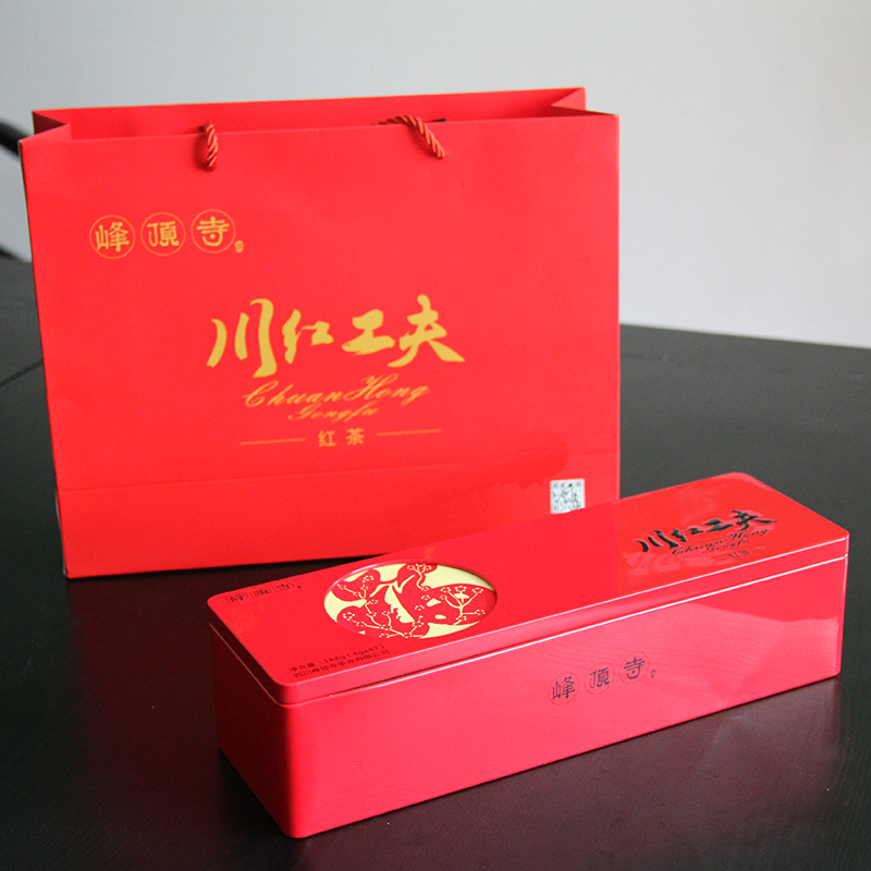 峰顶寺茶叶 川红工夫红茶茶叶 四川小叶种特级红茶礼盒 嫩芽茶