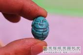 DIY手工串珠饰品配件 散珠 绿松石散珠人像头半成品圆珠子