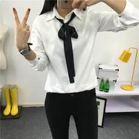 短袖白色衬衫女2016夏装韩版范宽松棉麻套头