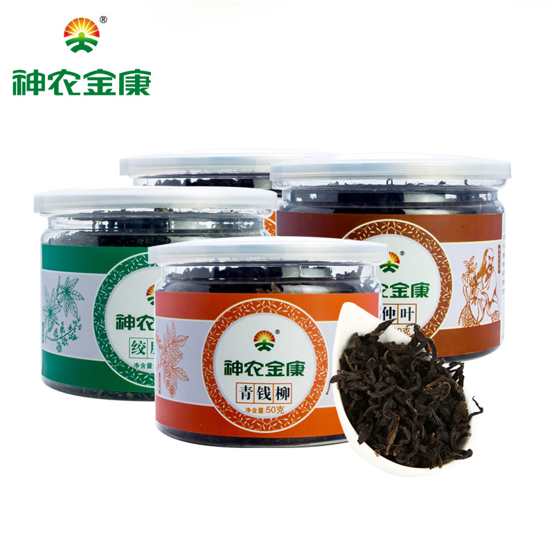 神农金康绞股蓝1罐 青钱柳2罐 杜仲1罐薏仁野生 三山高黄金组合茶