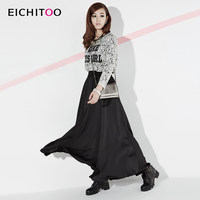 2016秋季热卖新品女装牛仔流苏装饰长单裙牛