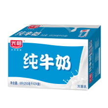 交替随机发货 天猫超市 箱新老包装 光明牌纯牛奶250ml