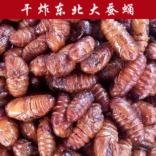东北大蚕蛹特色私房菜干煸茧蛹美食干炸蚕蛹开袋即食零食小吃200g